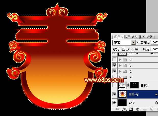 PS制作漂亮的新春文字效果 优图宝 PS文字效果教程