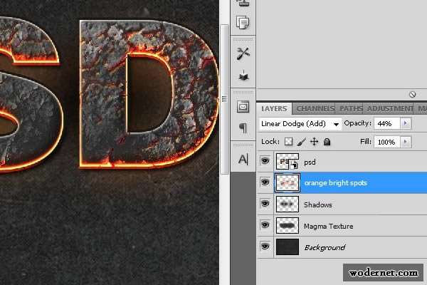Create a Magma Hot Text Effect in Photoshop