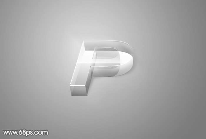 Photoshop制作透明玻璃立体字 优图宝 PS文字效果教程