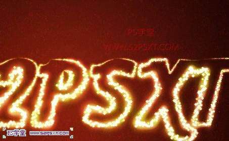 PS制作炫彩发光文字 优图宝 PS文字效果教程