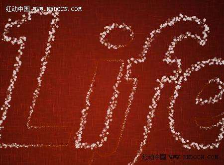PS制作花火文字效果 优图宝 PS文字效果教程