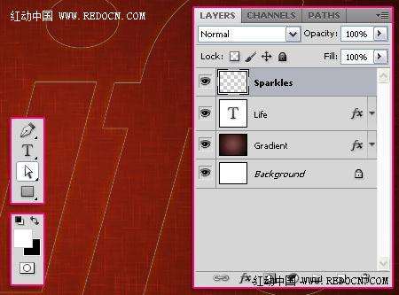 PS制作花火文字效果 优图宝 PS文字效果教程