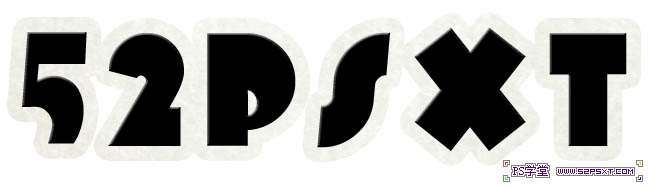 PS制作剪纸文字效果 优图宝 PS文字效果教程