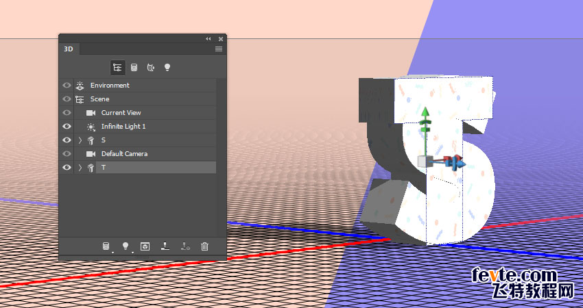 PS制作3D立体字教程 优图宝 PS文字效果教程