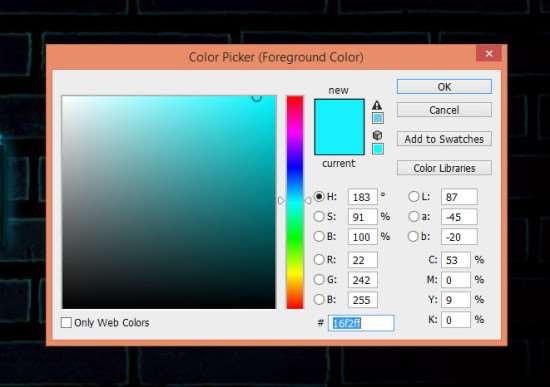 PS创建梦幻霓虹文字效果 优图宝 PS文字效果4 brush color 550x387