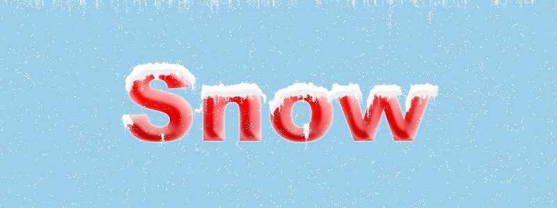 PS制作漂亮圣诞冰雪文字 优图宝 PS文字效果教程