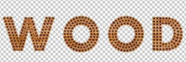 PS制作漂亮的木纹立体文字效果 优图宝 PS文字效果教程