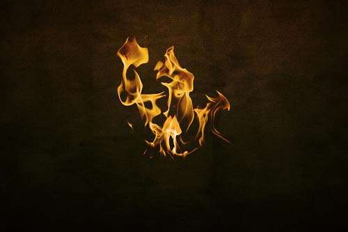 利用火焰素材打造正在燃烧的文字 优图宝 