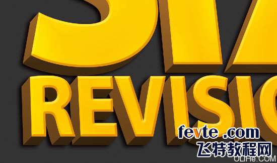 用PS制作三维文字的简单方法 优图宝 PS文字效果教程20-18_remarkable_3d_text_s15