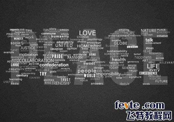 PS制作经典拼接文字效果 优图宝 PS文字效果教程