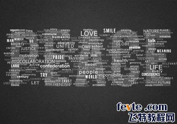 PS制作经典拼接文字效果 优图宝 PS文字效果教程