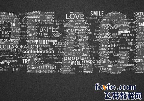 PS制作经典拼接文字效果 优图宝 PS文字效果教程