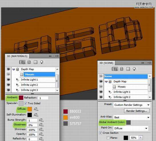 PS CS4制作漂亮积木字效 优图宝 PS文字效果教程