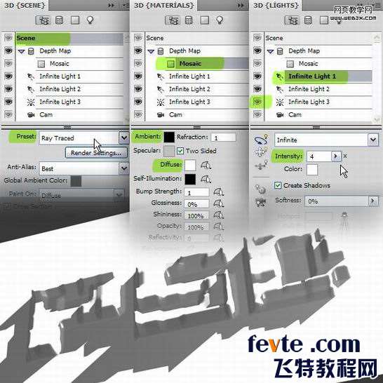 PS CS4制作漂亮积木字效 优图宝 PS文字效果教程