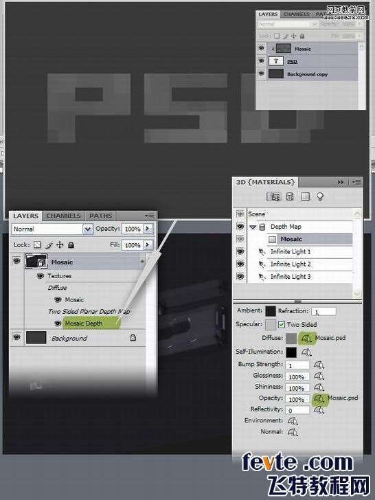 PS CS4制作漂亮积木字效 优图宝 PS文字效果教程