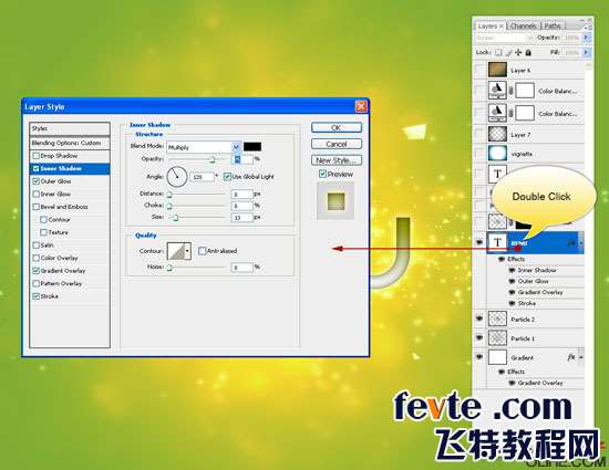 PS打造星空爆炸文字 优图宝 PS文字效果教程