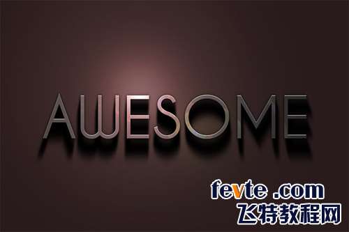 PS制作光线照射文字效果 优图宝 PS文字效果教程