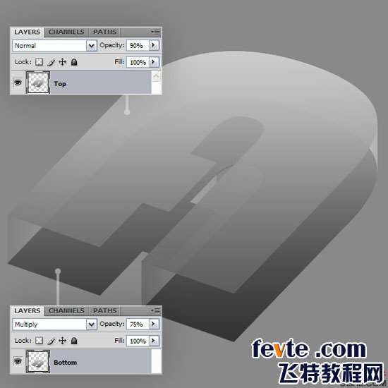 PS制作七彩水晶文字 优图宝 PS文字效果教程
