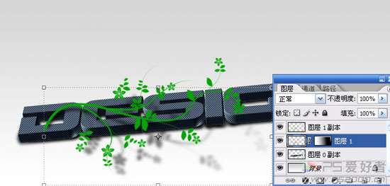 PS制作花纹3D字 优图宝 PS文字效果