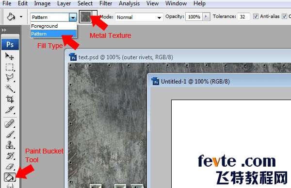 PS制作有凹槽的金属字 优图宝 PS文字效果教程