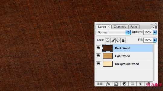 Photoshop打造木质纹理文字效果 优图宝 PS文字效果教程