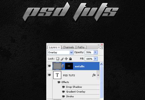 Photoshop制作质感不锈钢文字 优图宝 PS文字效果教程