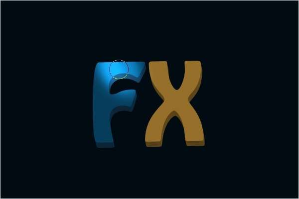 PS制作炫光立体文字 优图宝 PS文字效果教程