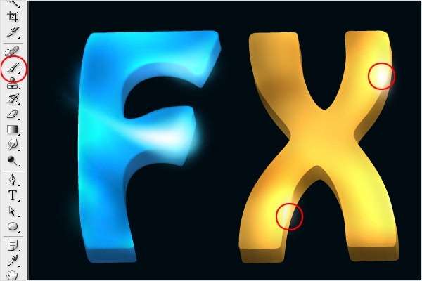 PS制作炫光立体文字 优图宝 PS文字效果教程