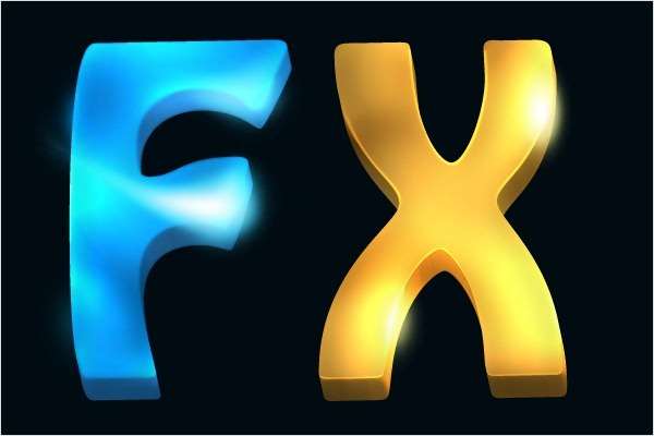 PS制作炫光立体文字 优图宝 PS文字效果教程