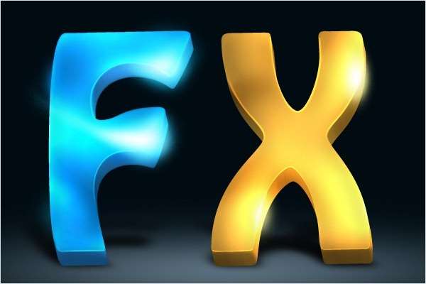 PS制作炫光立体文字 优图宝 PS文字效果教程