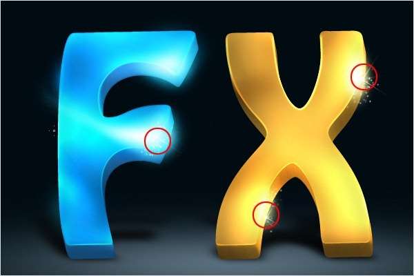 PS制作炫光立体文字 优图宝 PS文字效果教程