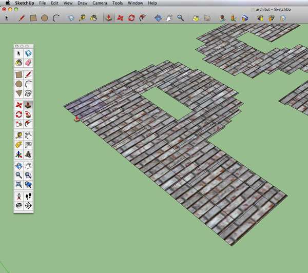 SketchUp和Photoshop创建用砖块堆砌成的文字 优图宝 PS文字效果教程