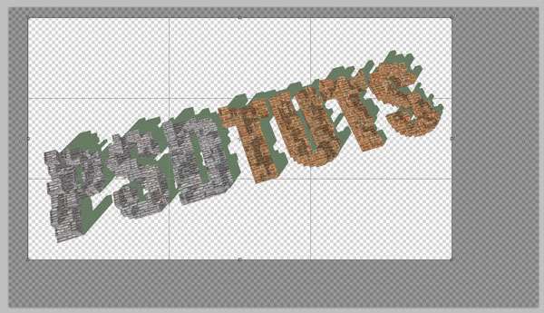 SketchUp和Photoshop创建用砖块堆砌成的文字 优图宝 PS文字效果教程
